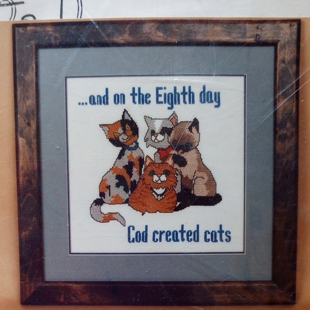 NEW Kappie Originals Counted Cross Stitch Sampler Kit, Cat 303, Feline